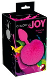 Análny kolík s brmbolcom Colorful Joy Bunny Tail