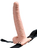9-palcový strap-on návlek na penis s vibráciami