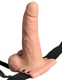 6-palcový strap-on návlek na penis s vibráciami