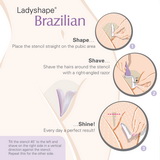 Ladyshape šablóna na holenie klinu - Brazilian
