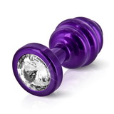 Análny kolík Diogol Ano Ribbed Purple 30 mm